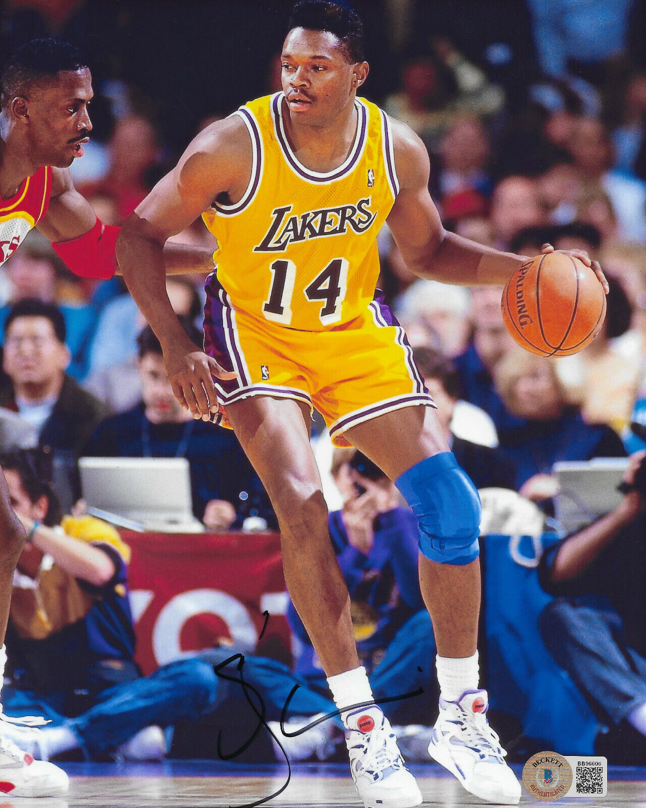 Sam Perkins signed autographed Los Angeles Lakers basketball 8x10 photo proof Beckett COA Sam Perkins signed autographed Los Angeles Lakers basketball 8x10 photo proof Beckett COA