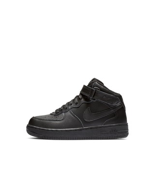 

Детские кроссовки Nike Force 1 Mid Black/Black (314196 004)