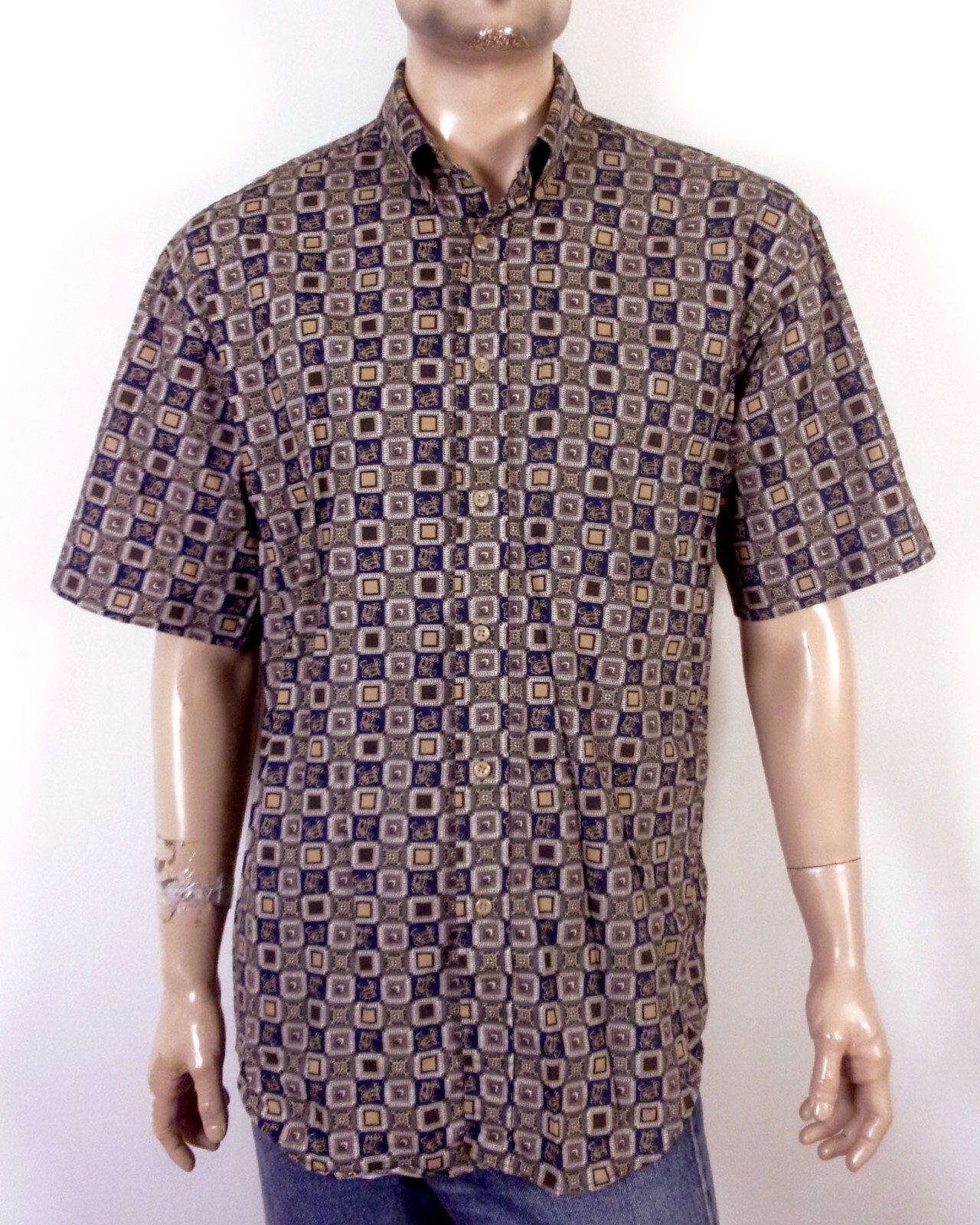 vintage 80s 90s does the 50s Natural Issue OCBD Shirt Button