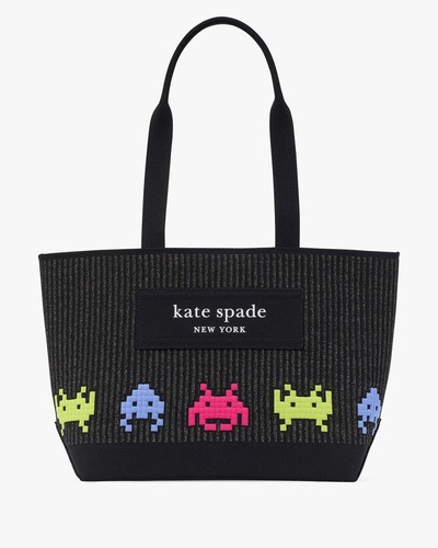 Kate Spade KI642 X Space Invaders Fly Knit Jacquard Shopper