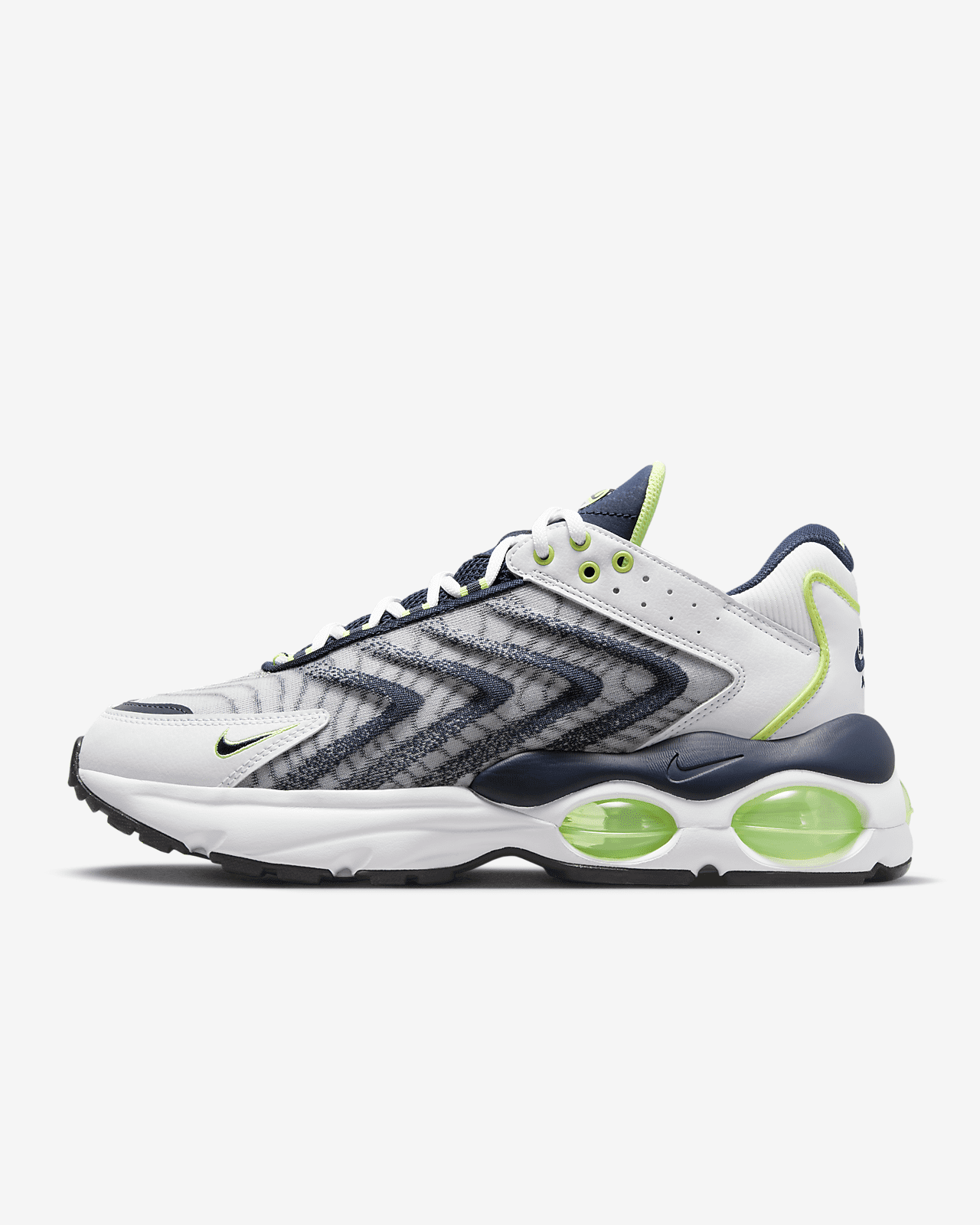 

Кроссовки NIKE Air Max TW DQ3984-101 «Белый/светло-лимонный твист», White / light lemon twist / pure platinum / midnight navy, Nike Air Max TW