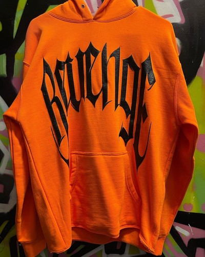 Revenge Trippie Arch Logo Hoodie パーカー LARGE Revenge x Trippie Redd Orange Arch Smoking Hoodie Puff