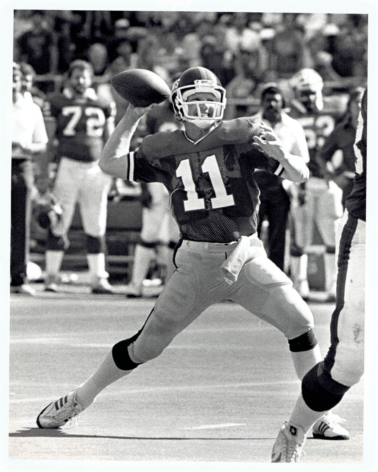 1985 Original Photo New York Giants Football QB Phil Simms