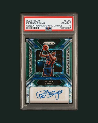 2023-24 Panini Prizm Choice Patrick Ewing Sensational Signatures Auto /8