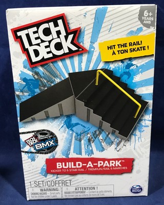 2 NEW Tech Deck BUILD A PARK Sets LAUNCH to QUARTER PIPE Kicker to 6 Stair Rail