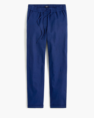 New J.Crew Linen cotton drawstring pant Item AW839 blue sz 0 eBay