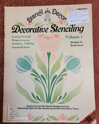Vintage 1983 Stencil Decor Decorative Stenciling Volume 1 by Plaid
