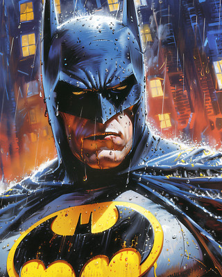 Batman 8x10  Fine Art Print  - Super Hero Art - DC Comics - Comic Art