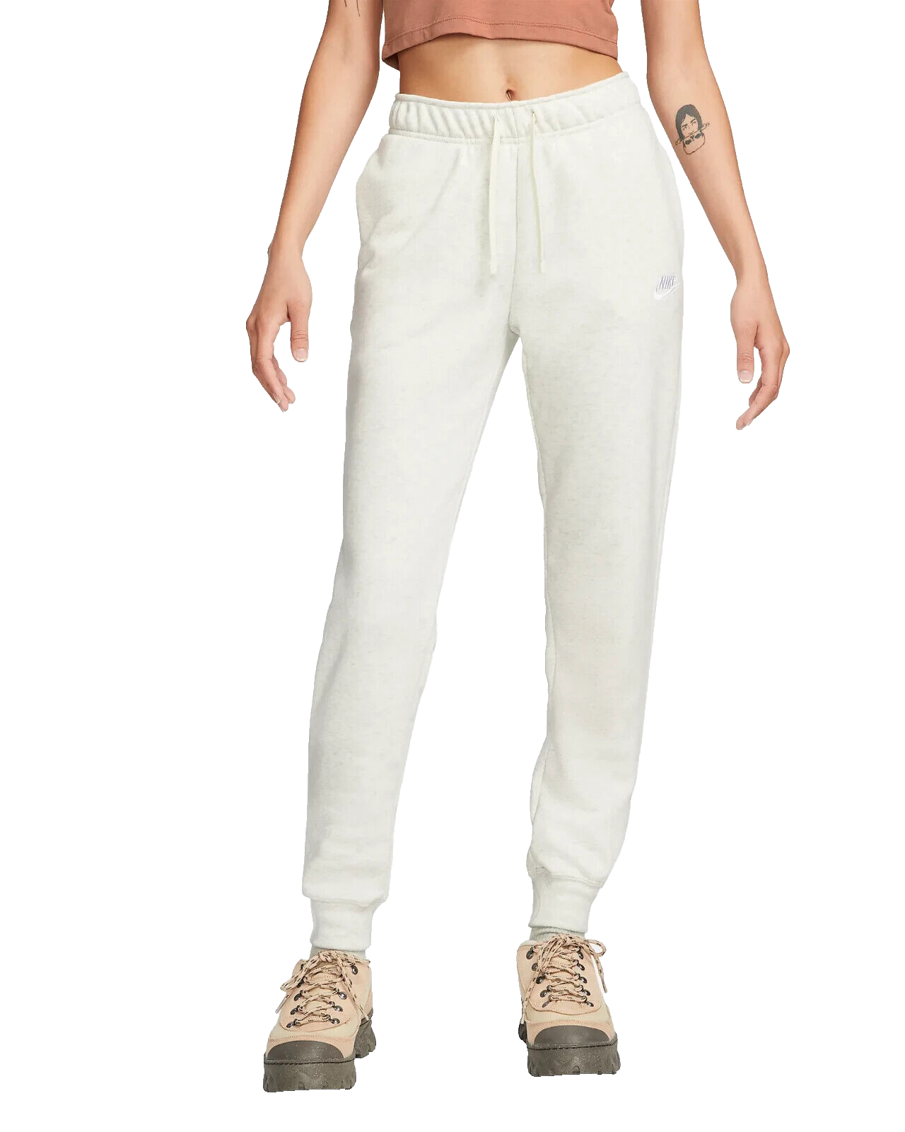 Nike Womens Sportswear Fleece Mid-Rise Joggers in Oatmeal,Diff Sizes,  DQ5191-141 | eBay