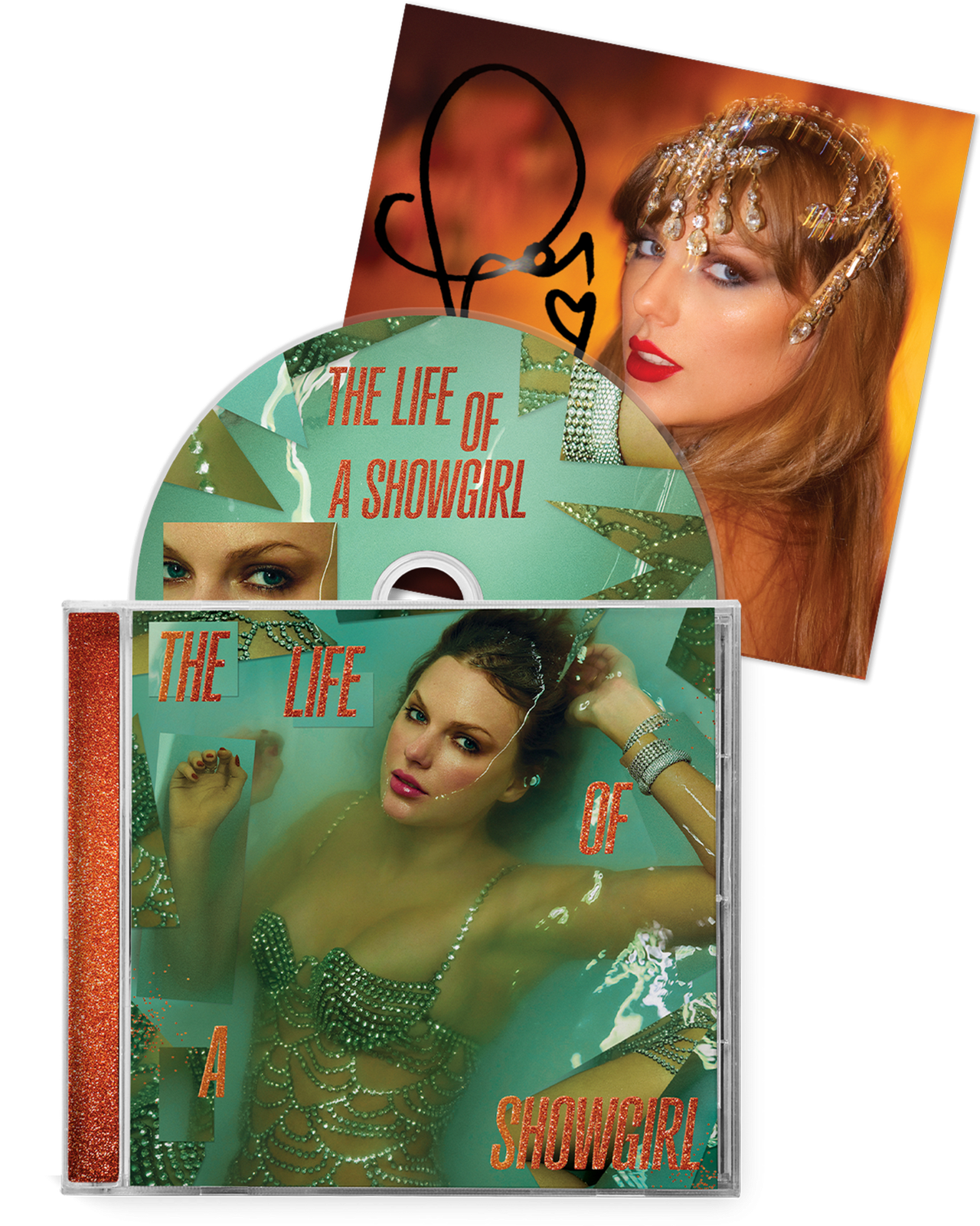 新品　tayor swift showgirl ボーナストラック入りCD 4枚 Taylor Swift - The Life of a Showgirl Deluxe CD Set/4