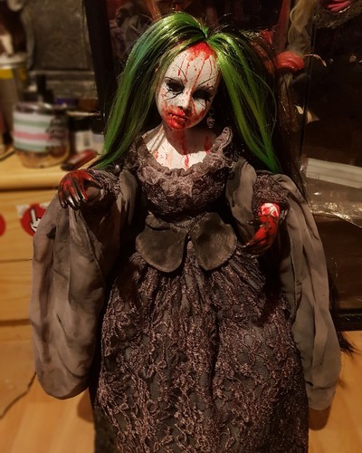 ooak Künstlerpuppe GOTH zombie horrordoll Spooky Horror gore horror doll