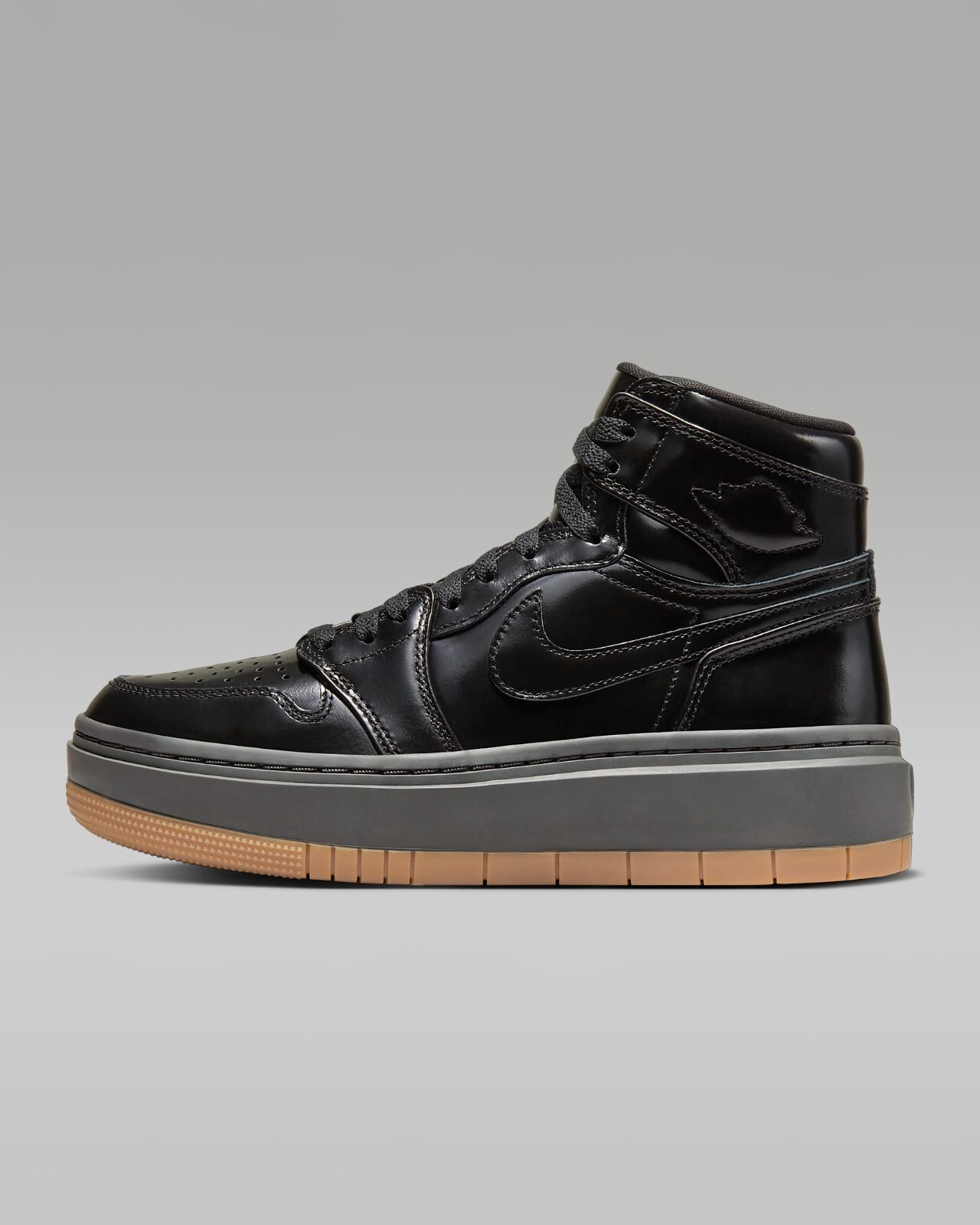 Pre-owned Nike Women's Air Jordan 1 Elevate High Se Fb9894-001 Black Medium Ash Gum Brown