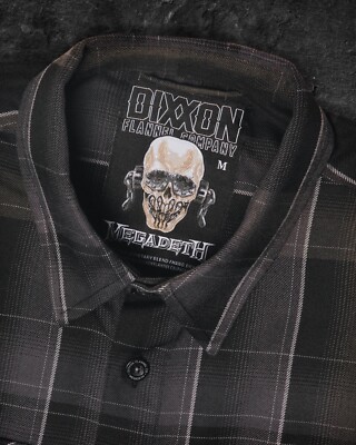 Dixxon Flannel Company - MEGADETH - Mens Size Large Flannel - NEW