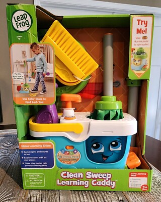 NEW! LeapFrog Clean Sweep Learning Caddy Lights & Sounds 6 Piece Set w/3 Modes