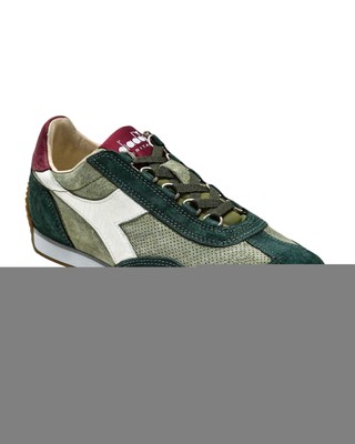 DIADORA DIADORA HERITAGE SHOES EQUIPE SUEDE SW TRAINERS LEATHER BLEND GREEN MAN