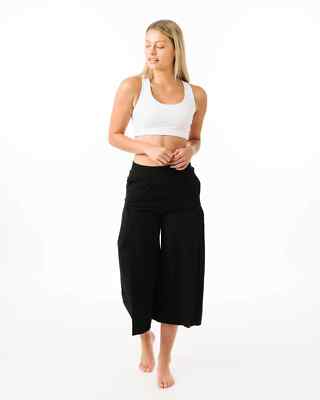 Zyia Black Work Flow Pants  (L)