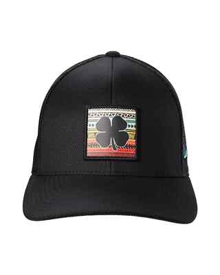 NEW Black Clover Live Lucky Aztec HD Patch Black Snapback Golf Hat