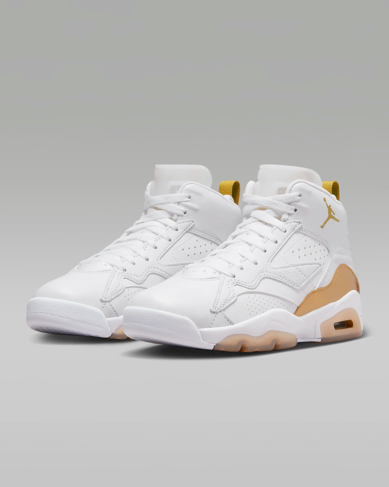 Pre-owned Jordan Air  Jumpman Mvp?nib Women's Casual Shoes White/metallic Gold