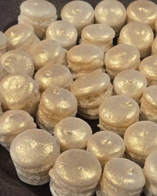 Mary's Mini Macarons.                               24 Golden Vanilla 
