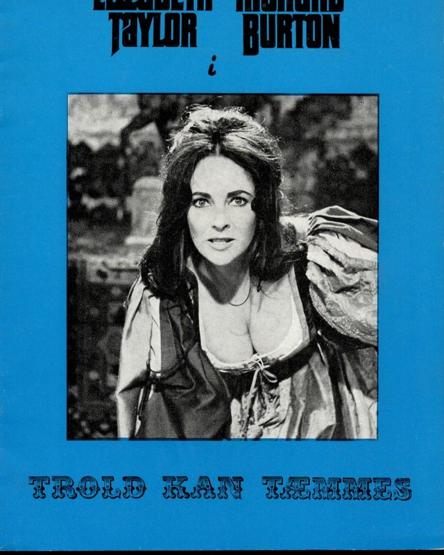 Programme Danois The Taming Of The Shrew Elisabeth Taylor Richard Burton