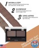 Waterproof Eyebrow Powder Kit-2 Colors Eye Brow Powder Tinted Palette Long Lasting Up to 16H,Dark Grey/Dark Brown Brow Filler DefinedandSculpt Natural Eyebrow Makeup Sparse Brow with Brow BrushandRazor-04