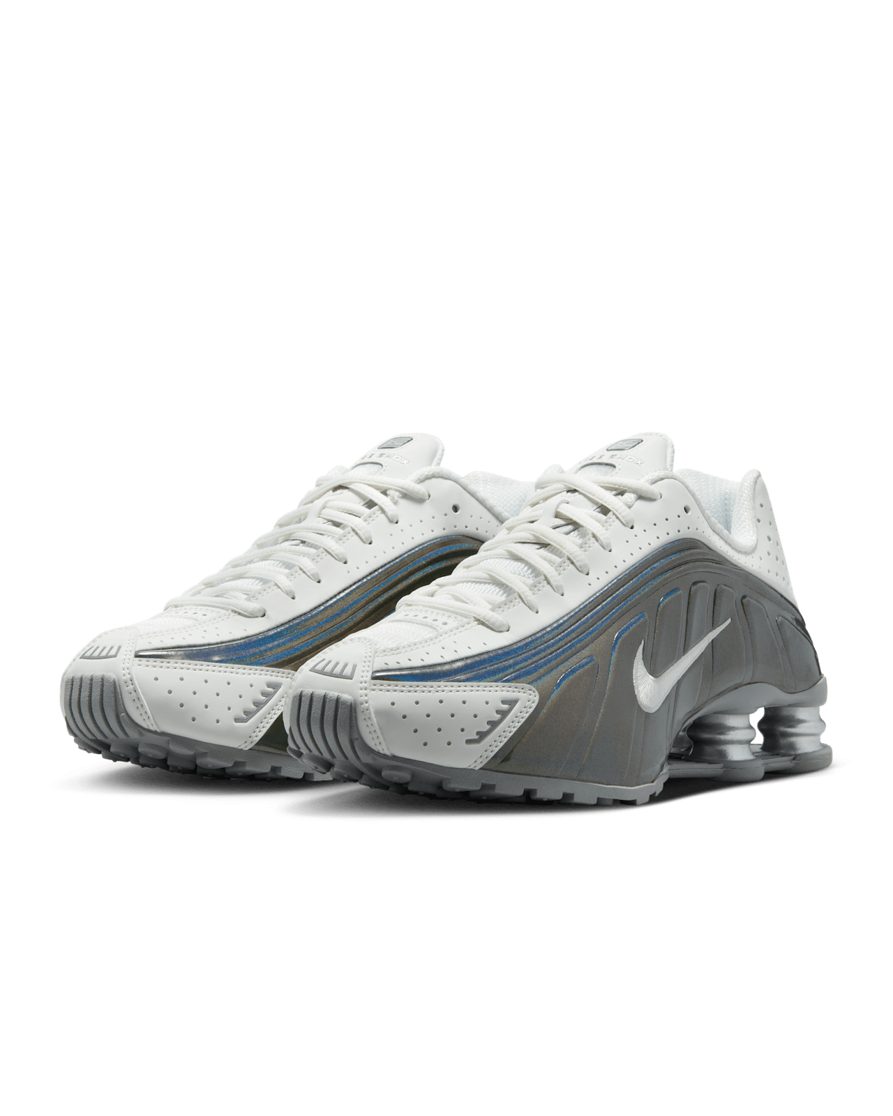 Nike WMNS Shox R4 Summit White and Metallic Silver IB7703