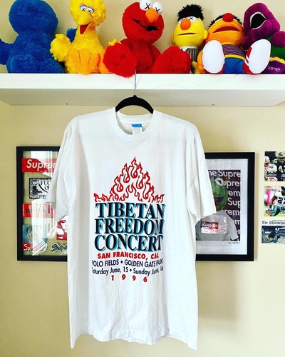 Rare Vintage 96' Tibetan Freedom Music Concert San Francisco Califonia  T-Shirt