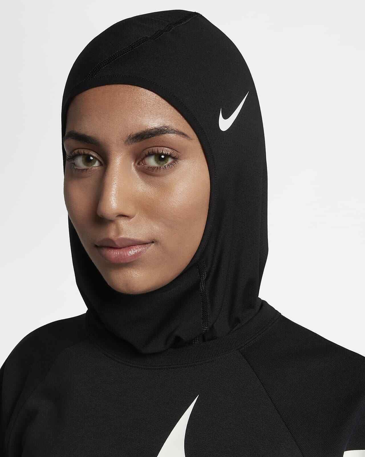 NIKE PRO HIJAB DRI-FIT Womens Head Scarf Black XSmall NIKE PRO HIJAB DRI-FIT Womens Head Scarf Black XSmall