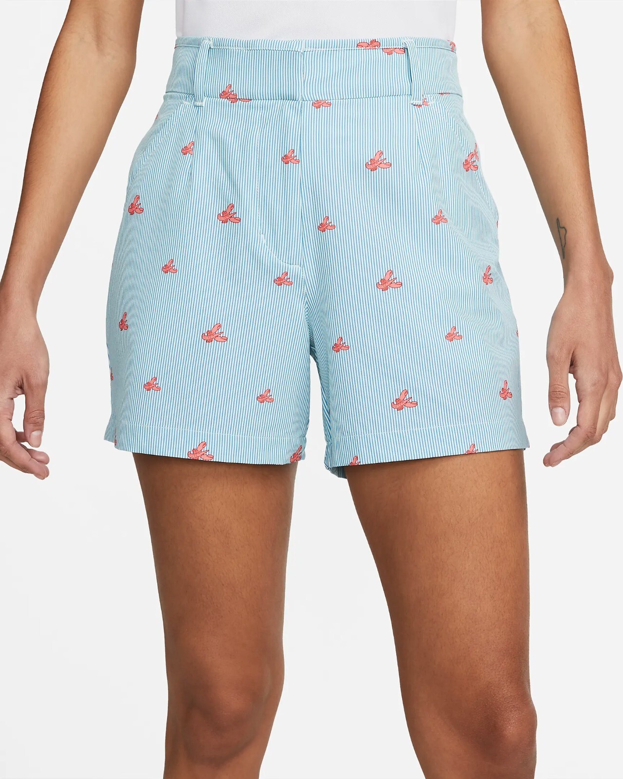 New NIKE Dri-Fit Victory Women Golf Shorts In Barely Green