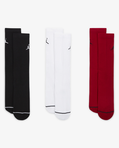 

Мужские носки Jordan Jumpman 3-Pack Crew - Черный/Белый/Красный (DX9632 902) -, Black/white/red