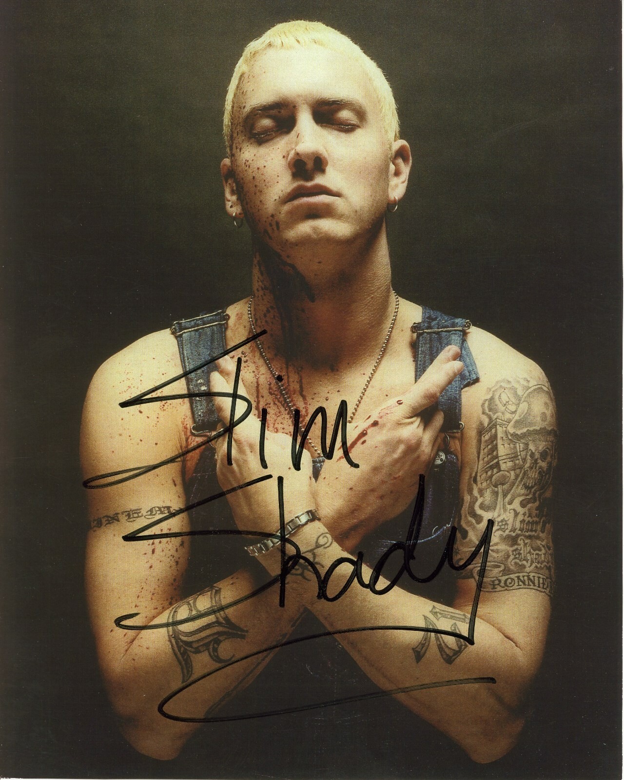 激レア eminem エミネム 一点物 8mile オートグラフ 直筆 サイン