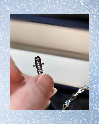 Wheeler Mfg Co Vintage Sterling Silver + Blue Topaz Bracelet