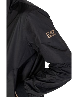 EA7 EA7 TURTLENECK ZIP JACKET WITH FRONT POCKETS - JACKETS - BLACK -SIZE L