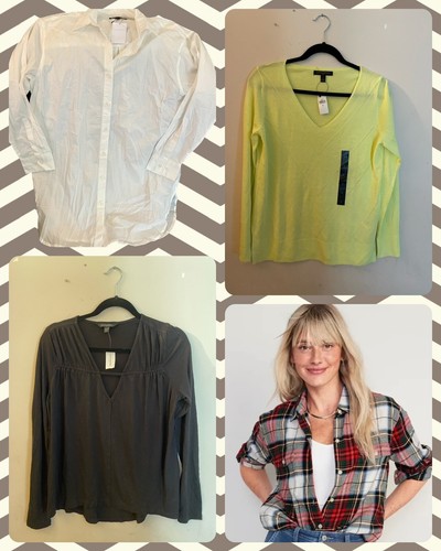 

Лот из 4 рубашек Banana Republic и Old Navy, размер, Multicolor