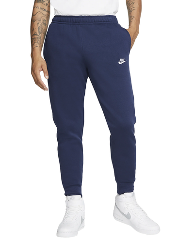 Мужские флисовые джоггеры Nike Midnight Navy/White Sportswear Club (BV2671 410)