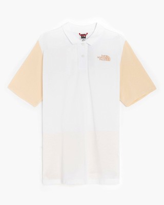 

Женская футболка The North Face New Trend Polo SS Lifestyle, белая, розовая с оттенком, Белый, The North Face New Trend Polo SS Lifestyle T-Shirt