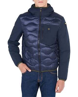 Pre-owned Blauer Jacket 08001 006355 Vest Man Nylon Blue