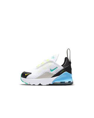 Nike Air Max 270 White/Hyper Jade-Black для малышей (DJ4606 100)