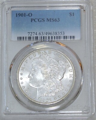 1901 O Morgan Silver Dollar PCGS MS63 Bright & Frosty PQ! Just Graded #J682G