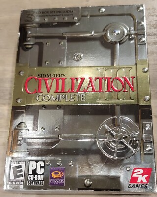 Sid Meiers Civilization III Complete (PC 2004) Boxed 3 CD s Nice Condition