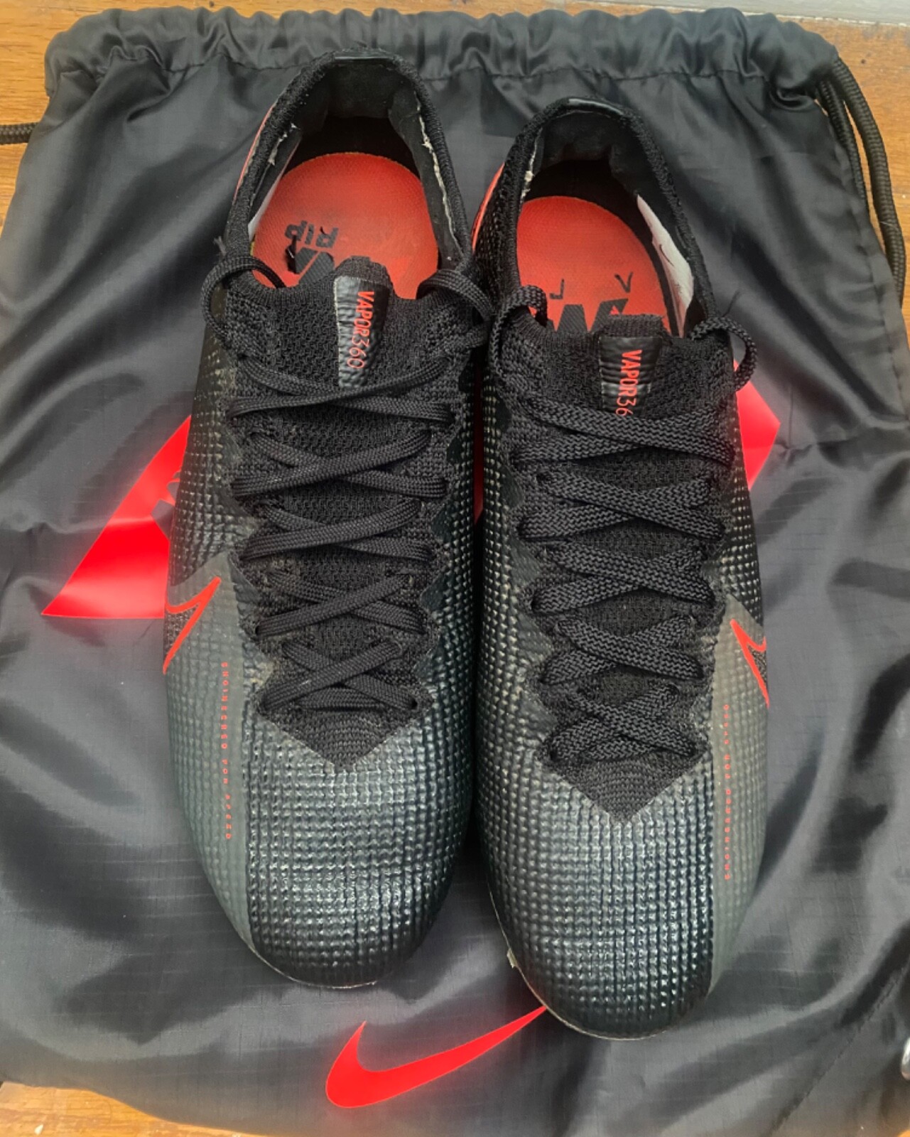 Nike Mercurial Vapor 13 Elite FG Size 8 Black / Dark Smoke
