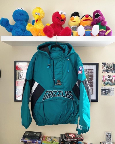 Utah Grizzlies IHL Vintage Starter Hockey Jacket Kangaroo Utah Grizzlies IHL Vintage Starter Hockey Jacket Kangaroo