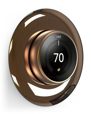 Google Nest Learning thermostat Wall Plate Cover - elago  [Chrome Bronze]