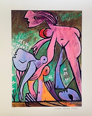 Pablo Picasso THE RESCUE Estate Signed Stamped & Numbered Giclee 20" x 26"