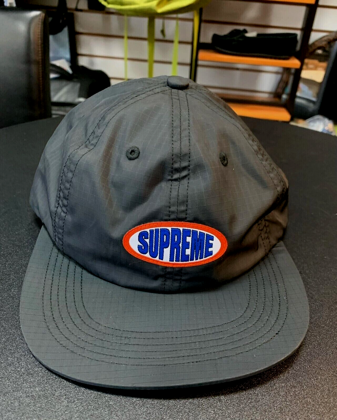 Supreme 6-PANEL Cap Black Adjustable strap NEW!!Just no tag.