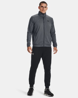 

Under Armour Sportstyle Tricot Jacket Мужская серая черная спортивная верхняя одежда Верх, Grey