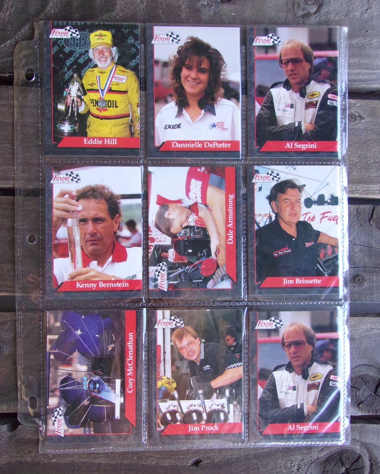 NHRA Drag Racing Collector Trading Cards Lot Vintage Finish Line Funny Cars Drag