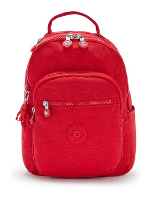 kipling Basic Seoul Backpack S Rucksack Tasche Red Rouge Rot Neu