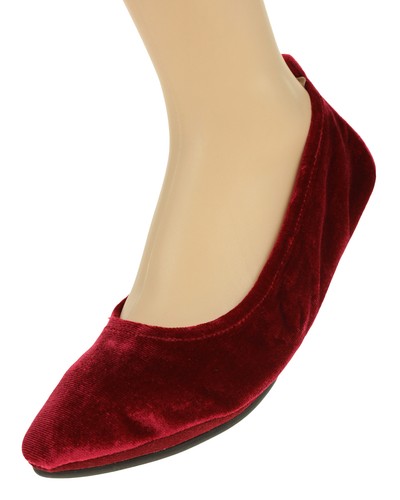

Женские бархатные балетки Yosi Samra Vienna 2, красные, Reds