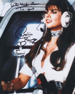 007 Bond movie star Caroline Munro signed The Spy Who Loved Me 8x10 scene photo